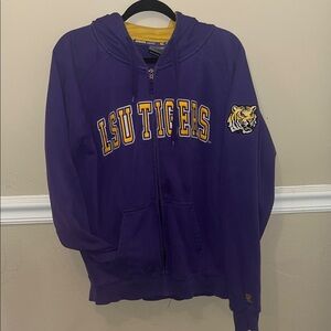 LSU Tigers Purple Hoodie with Tiger Patch